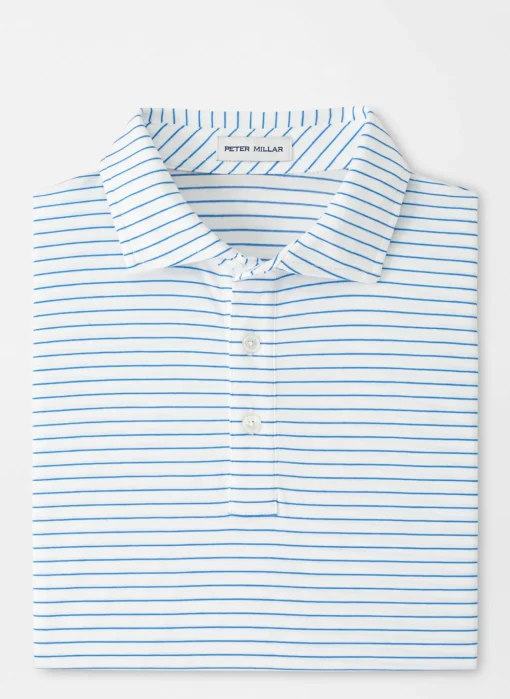 Pilot Mill Cedar Stripe Short-Sleeve Polo
