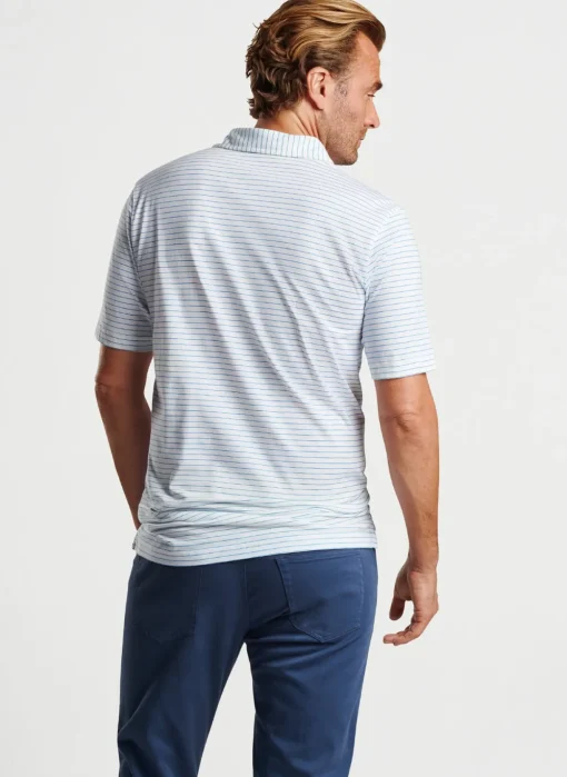 Pilot Mill Cedar Stripe Short-Sleeve Polo