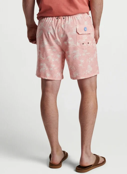 Thatched Hawaiian Swim Trunk